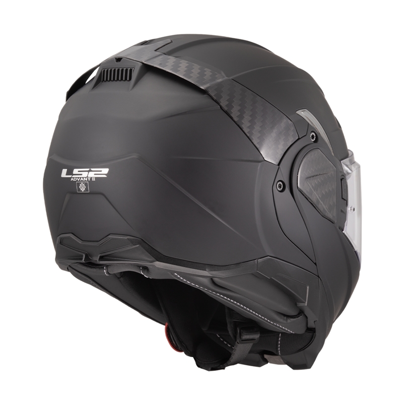 LS2 FF910 Advant II Solid Matzwart Opvouwbare Motorhelm