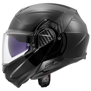 LS2 FF910 Advant II Solid Zwart Opvouwbare Motorhelm