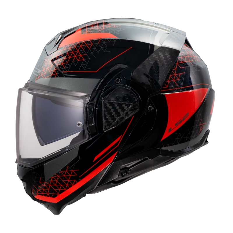 Opklapbare motorhelm LS2 FF910 Advant II Astral rood