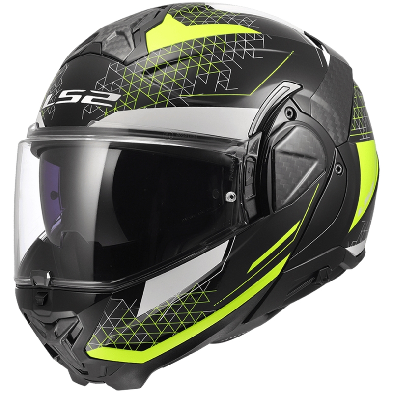 Opklapbare motorhelm LS2 FF910 Advant II Astral fluo geel