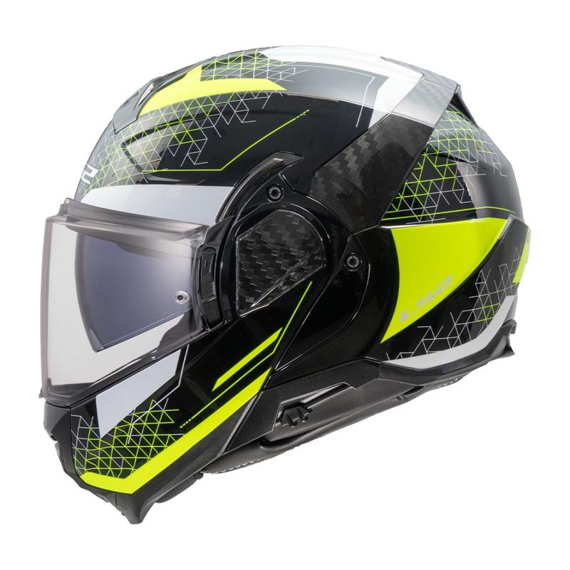 Opklapbare motorhelm LS2 FF910 Advant II Astral fluo geel