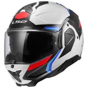 Opklapbare motorhelm LS2 FF910 Advant II Triple wit-blauw-rood