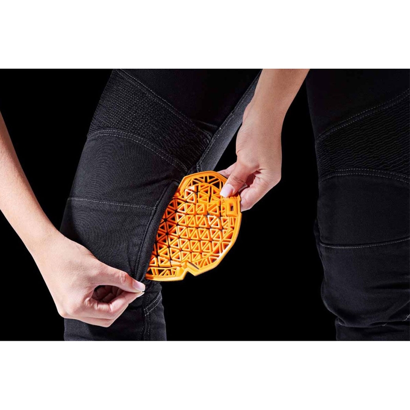 Dames Furygan Purdey Evo Slim Black Motorcycle Jeans