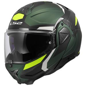 Opklapbare motorhelm LS2 FF910 Advant II Triple olijfgroen