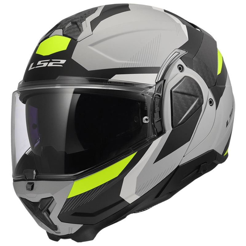 Opklapbare motorhelm LS2 FF910 Advant II Triple lichtgrijs