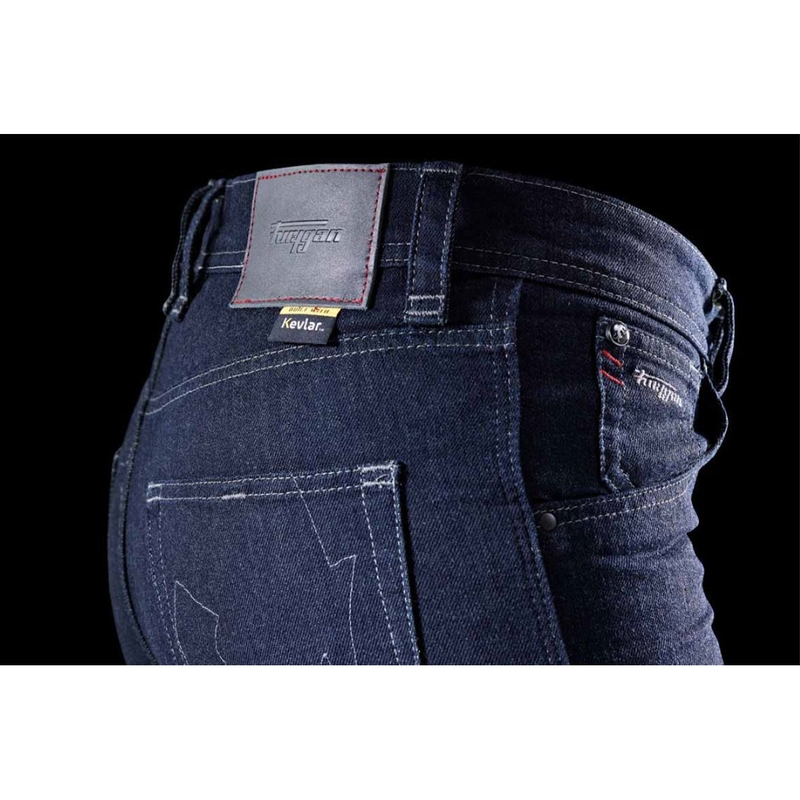 Furygan Nikita X Kevlar® Mom Fit dames motorjeans donkerblauw