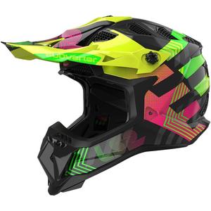 Motorcrosshelm LS2 MX700 Subverter Chromatisch zwart