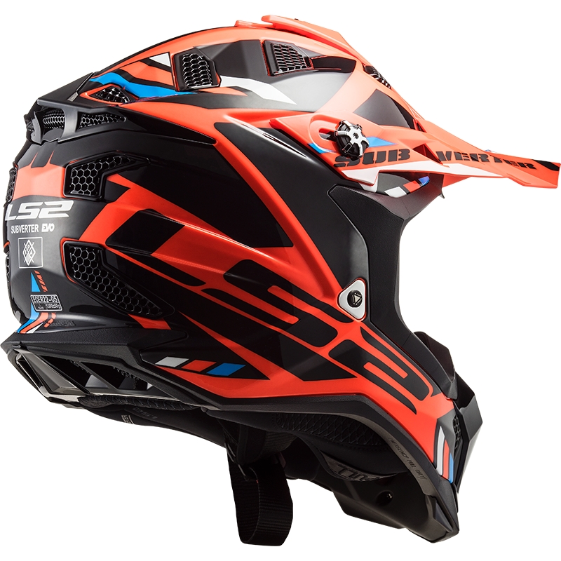 Motorcrosshelm LS2 MX700 Subverter Stomp oranje-zwart