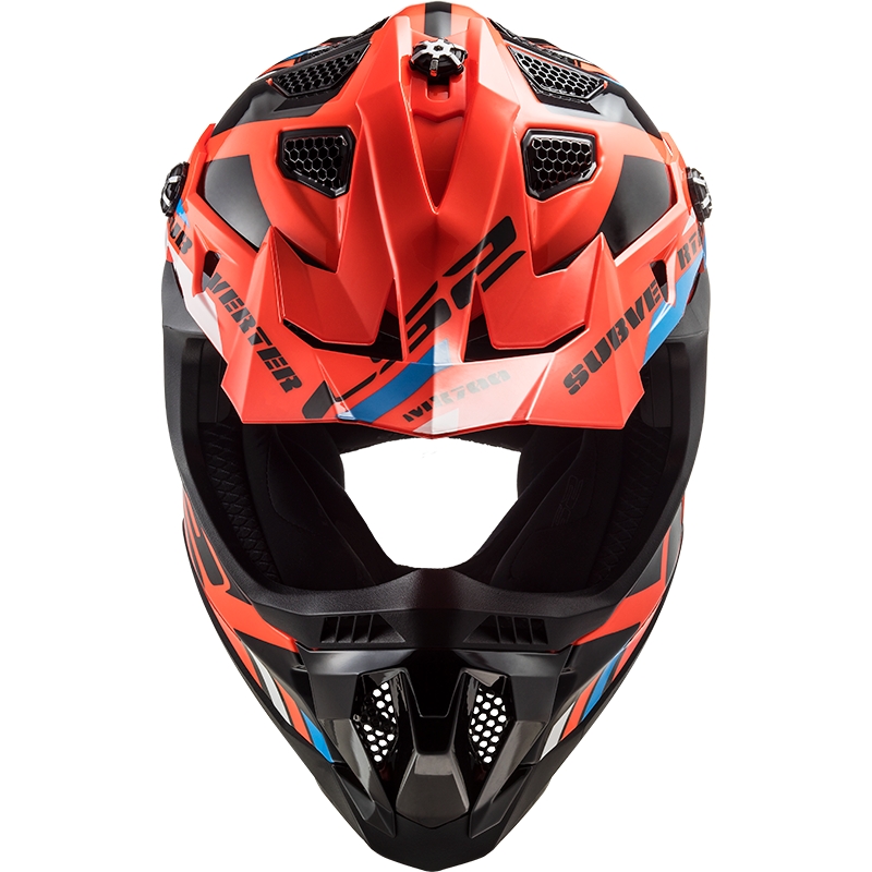 Motorcrosshelm LS2 MX700 Subverter Stomp oranje-zwart