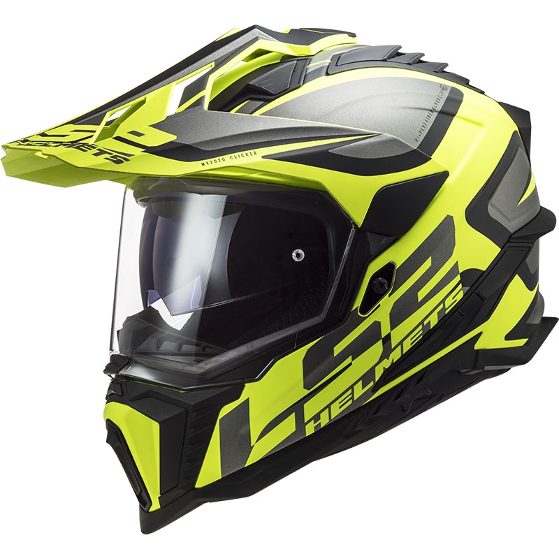 Enduro motorhelm LS2 MX701 C Explorer Alter mat zwart-fluo geel