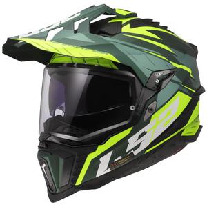 Enduro motorhelm LS2 MX701 Explorer Spire groen-fluo geel