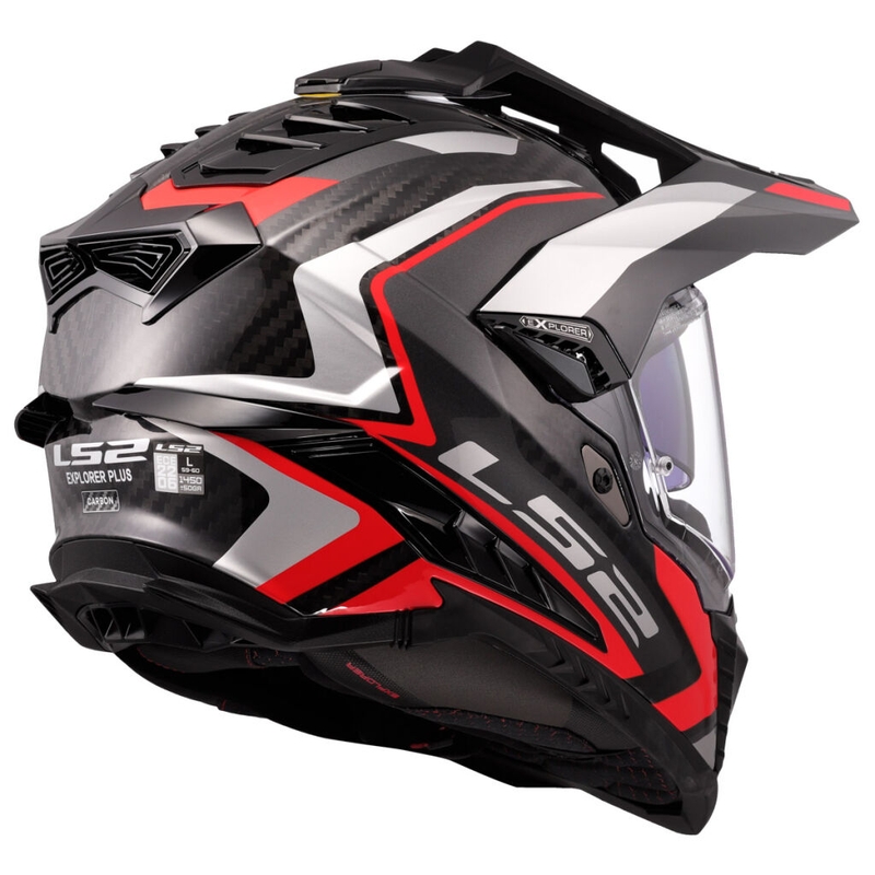 Enduro motorhelm LS2 MX701 Explorer C Frontier II rood
