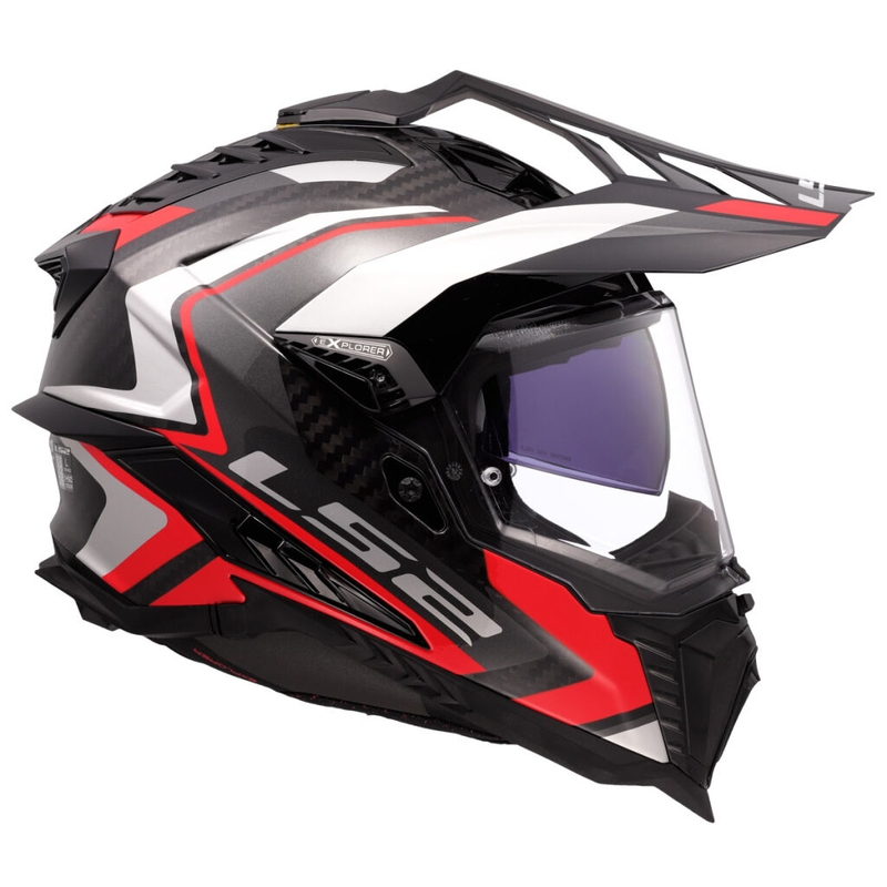 Enduro motorhelm LS2 MX701 Explorer C Frontier II rood