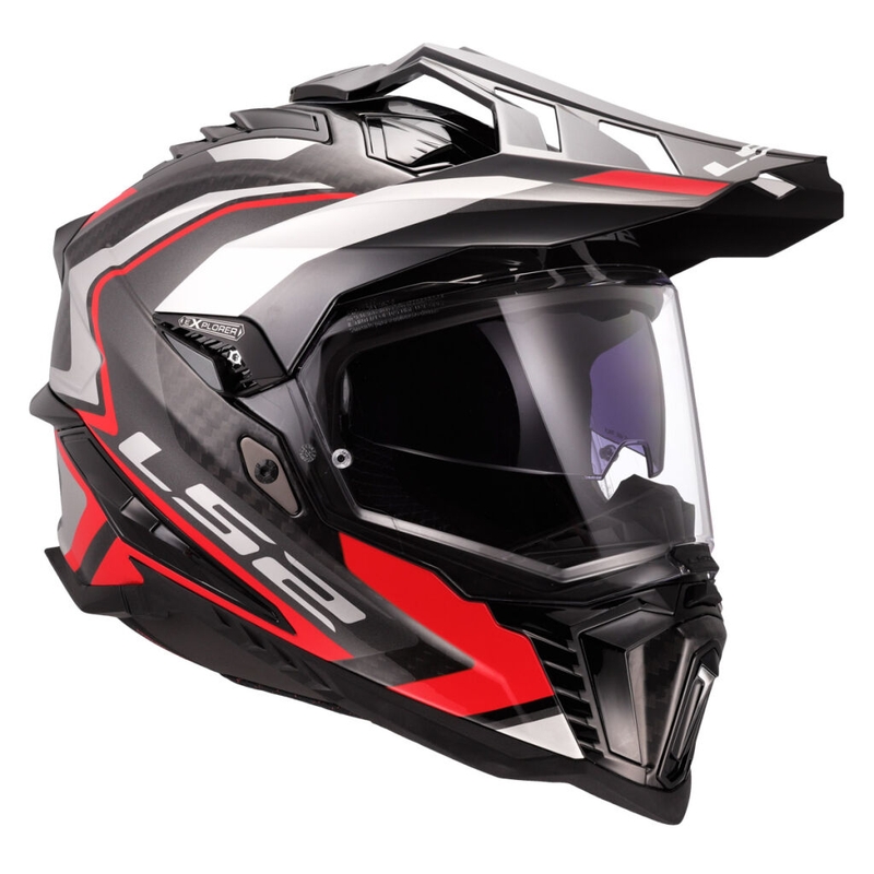 Enduro motorhelm LS2 MX701 Explorer C Frontier II rood