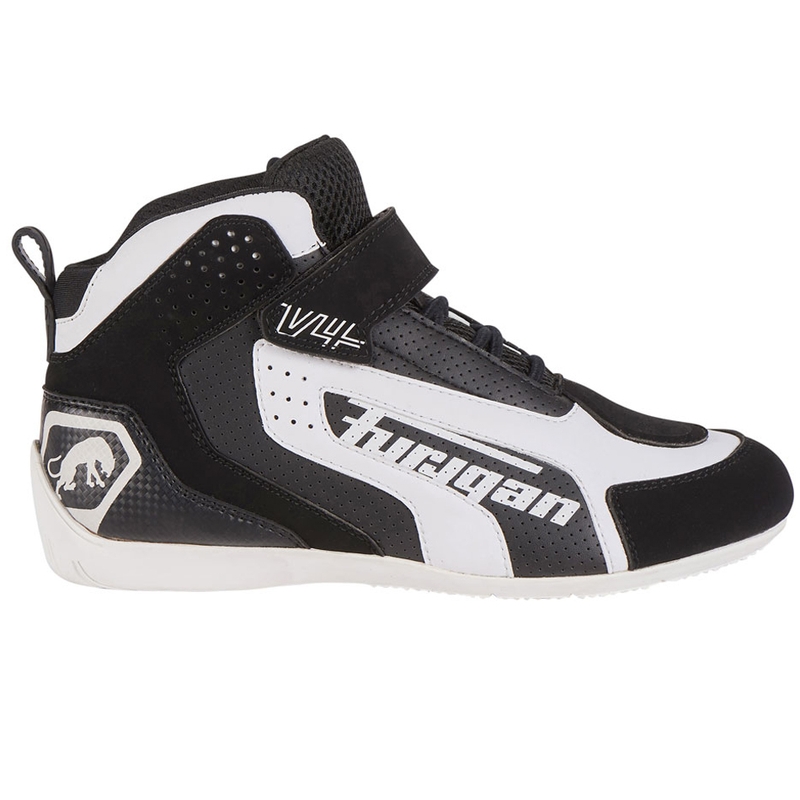 Furygan V4 zwart-witte motorlaarzen met ventilatieopeningen