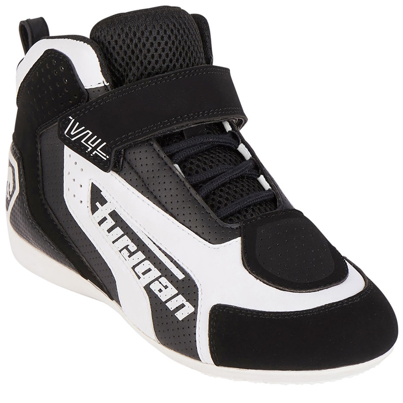 Furygan V4 zwart-witte motorlaarzen met ventilatieopeningen