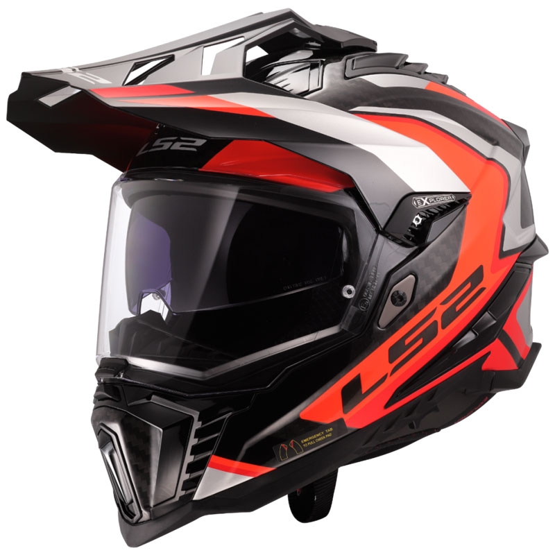 Enduro motorhelm LS2 MX701 Explorer C Frontier II oranje