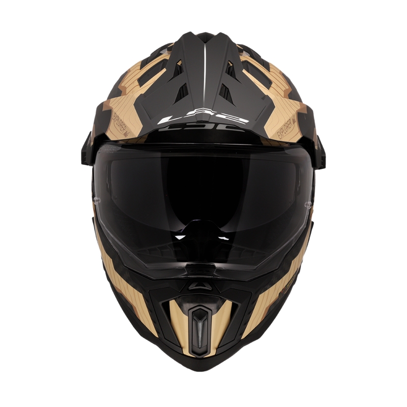 Enduro motorhelm LS2 MX701 Explorer C Trick bruin-zand