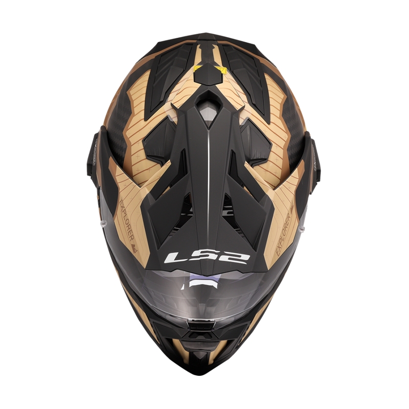Enduro motorhelm LS2 MX701 Explorer C Trick bruin-zand