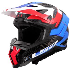 Motorcrosshelm LS2 MX703 X-Force Galuo wit-rood-blauw