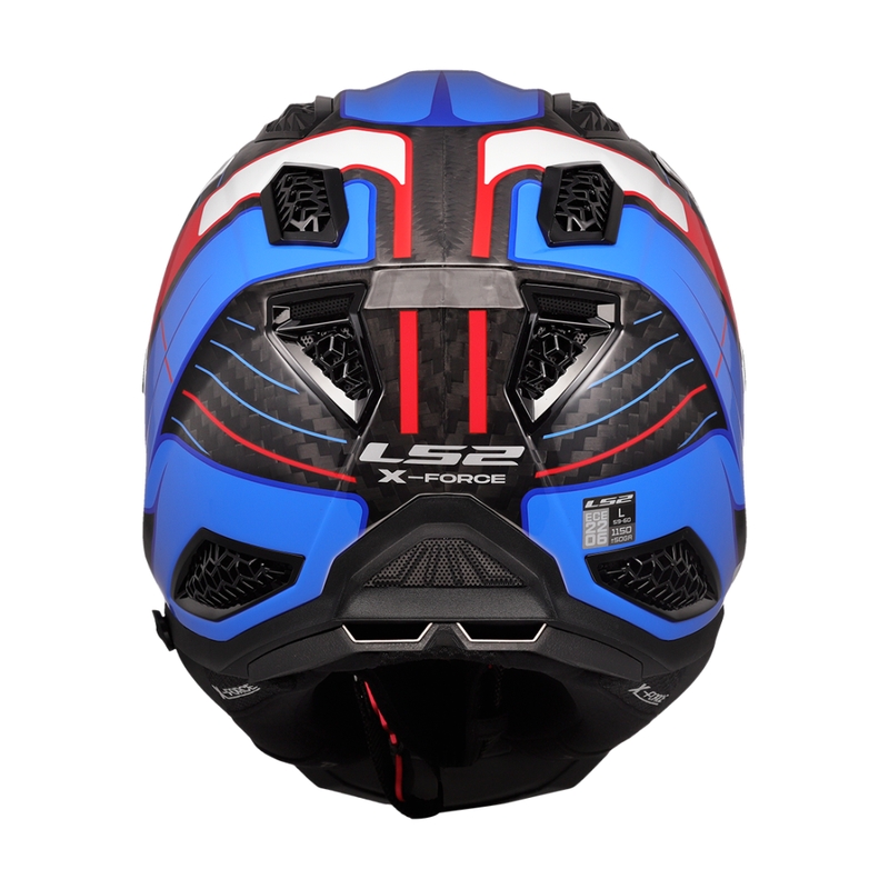 Motorcrosshelm LS2 MX703 X-Force Galuo wit-rood-blauw