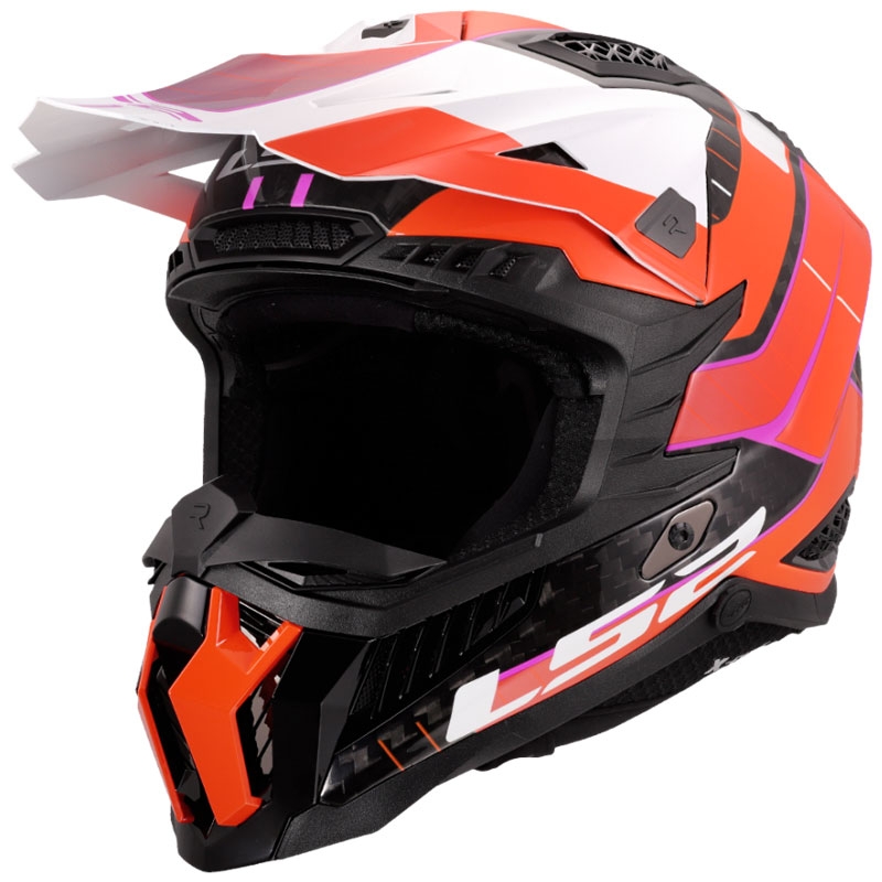 Motorcrosshelm LS2 MX703 X-Force Galuo oranje