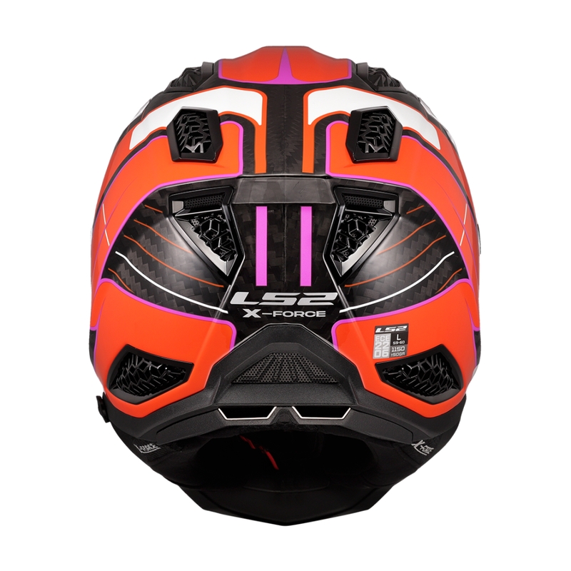 Motorcrosshelm LS2 MX703 X-Force Galuo oranje