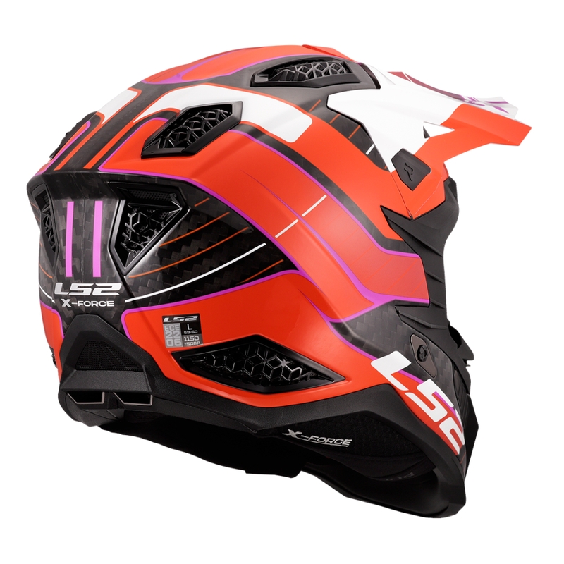 Motorcrosshelm LS2 MX703 X-Force Galuo oranje