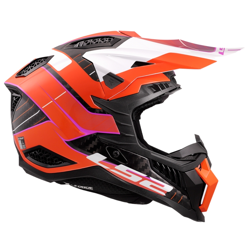 Motorcrosshelm LS2 MX703 X-Force Galuo oranje