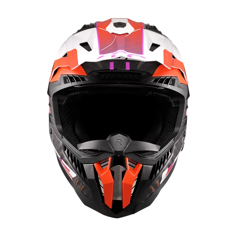 Motorcrosshelm LS2 MX703 X-Force Galuo oranje