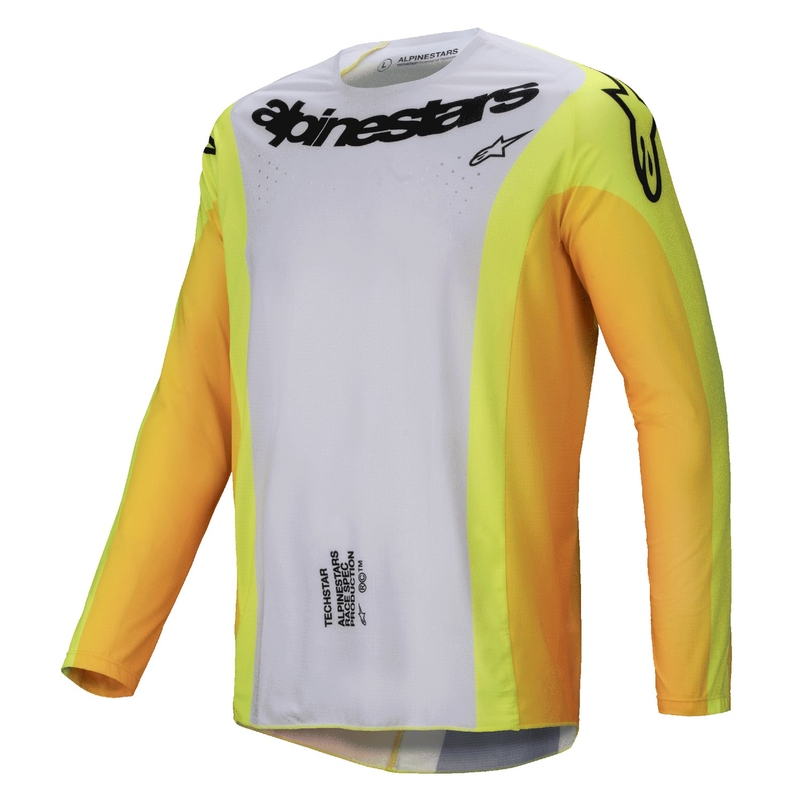 Alpinestars Techstar Melt Motocross Trui geel en zwart