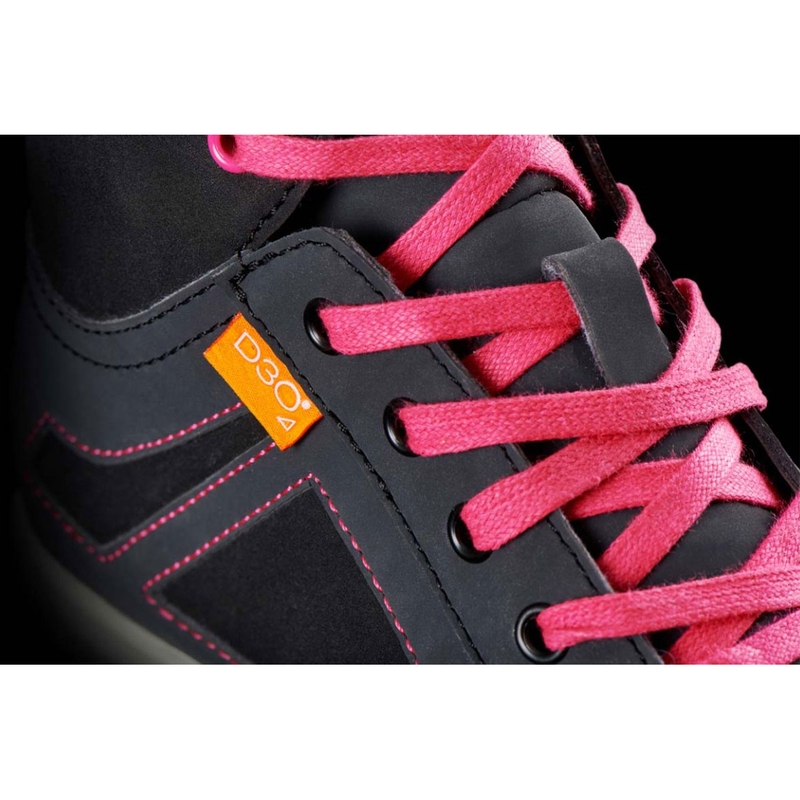 Furygan Angie D3O® zwart met roze motorlaarzen