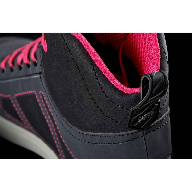Furygan Angie D3O® zwart met roze motorlaarzen
