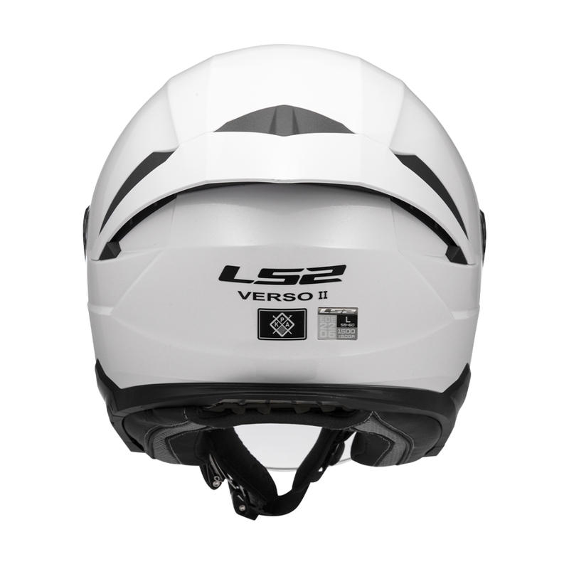 Open motorhelm LS2 OF618 Verso II Solid wit