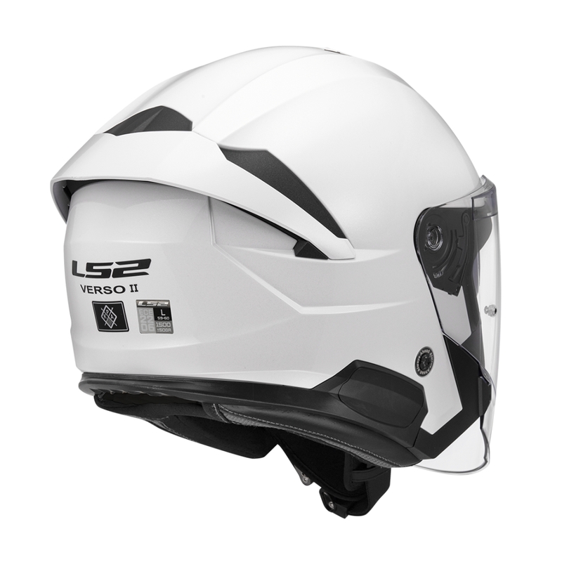 Open motorhelm LS2 OF618 Verso II Solid wit