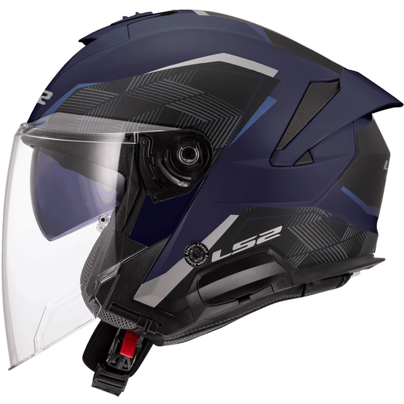 Open motorhelm LS2 OF618 Verso II Air donkerblauw