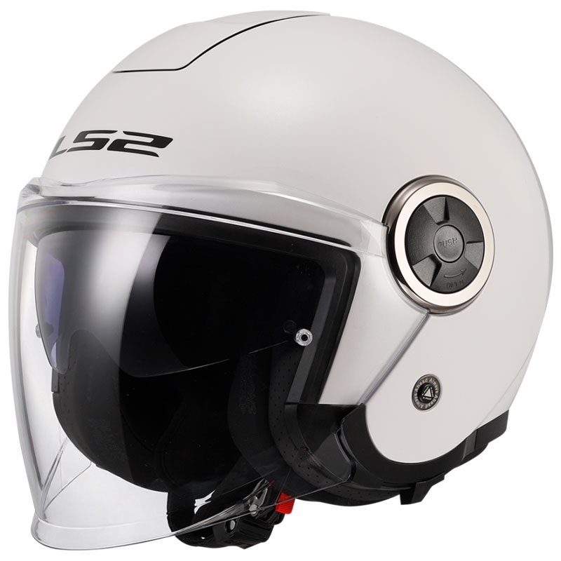 Open motorhelm LS2 OF620 Classy Solid White