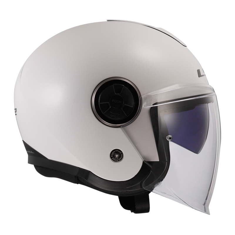 Open motorhelm LS2 OF620 Classy Solid White