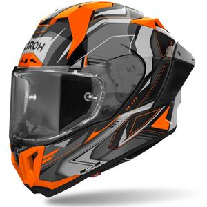 Integraal motorhelm Airoh GP800 Must oranje