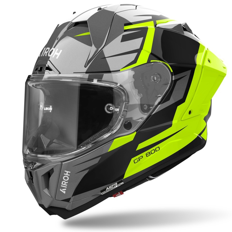 Integraalhelm voor motorfiets Airoh GP800 Master geel
