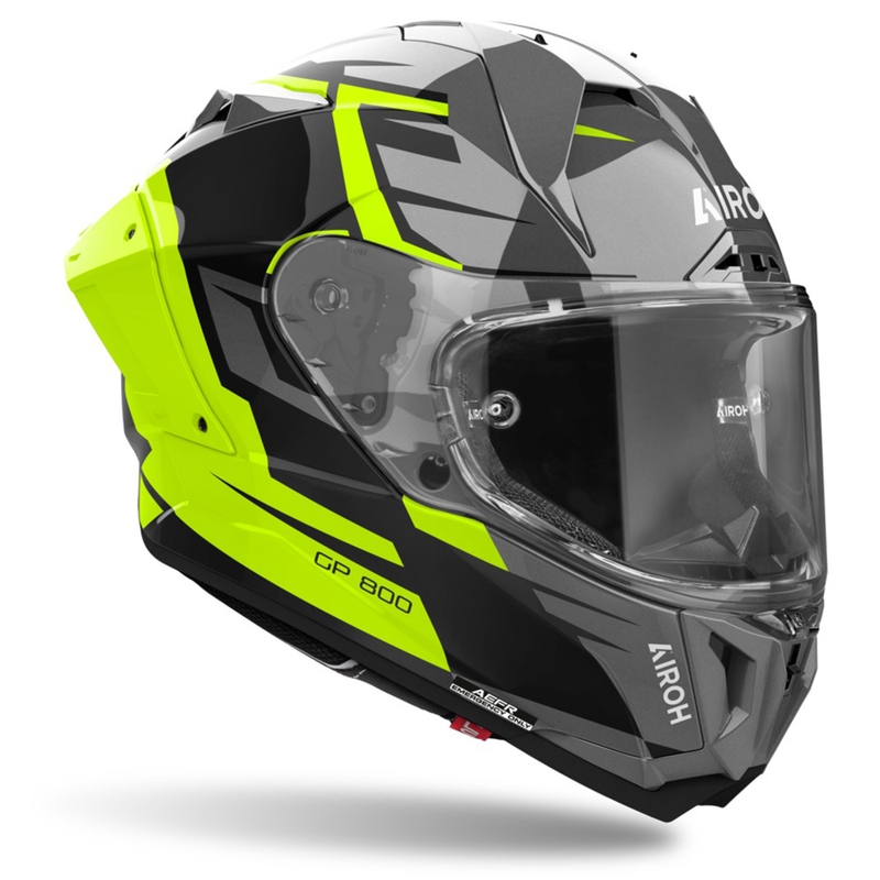 Integraalhelm voor motorfiets Airoh GP800 Master geel