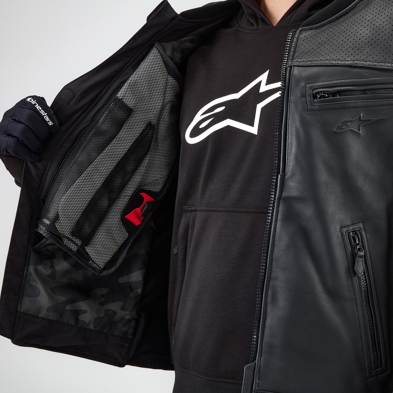 Airbagvest Alpinestars TECH-AIR®3 V2 LEATHER systeem zwart