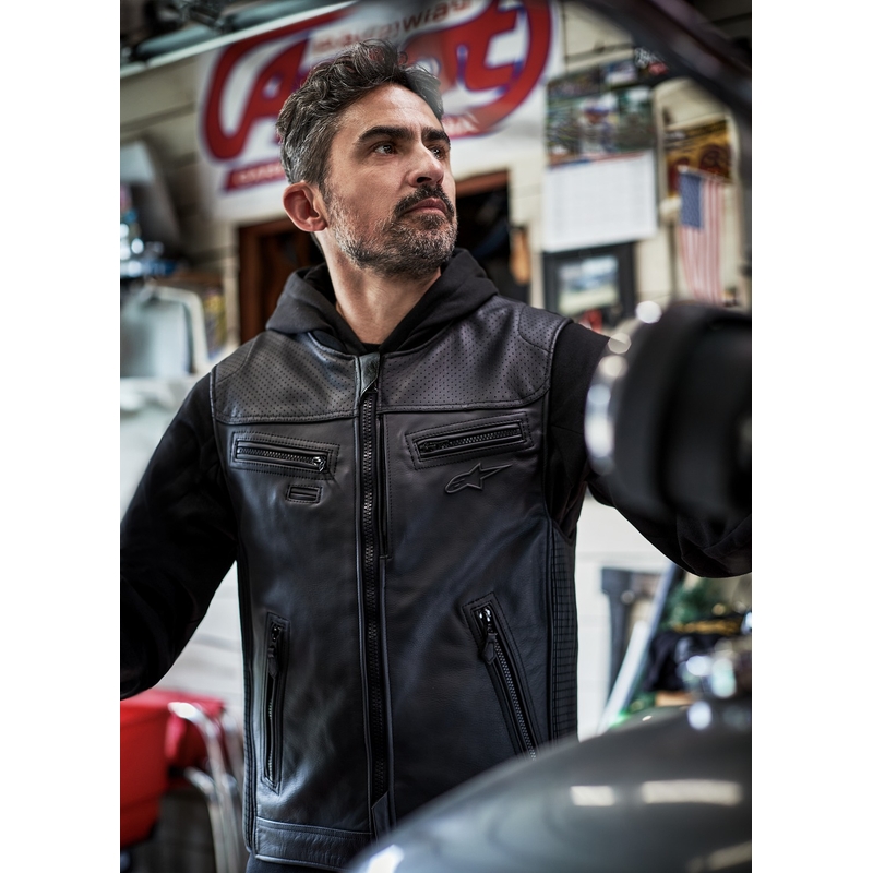 Airbagvest Alpinestars TECH-AIR®3 V2 LEATHER systeem zwart