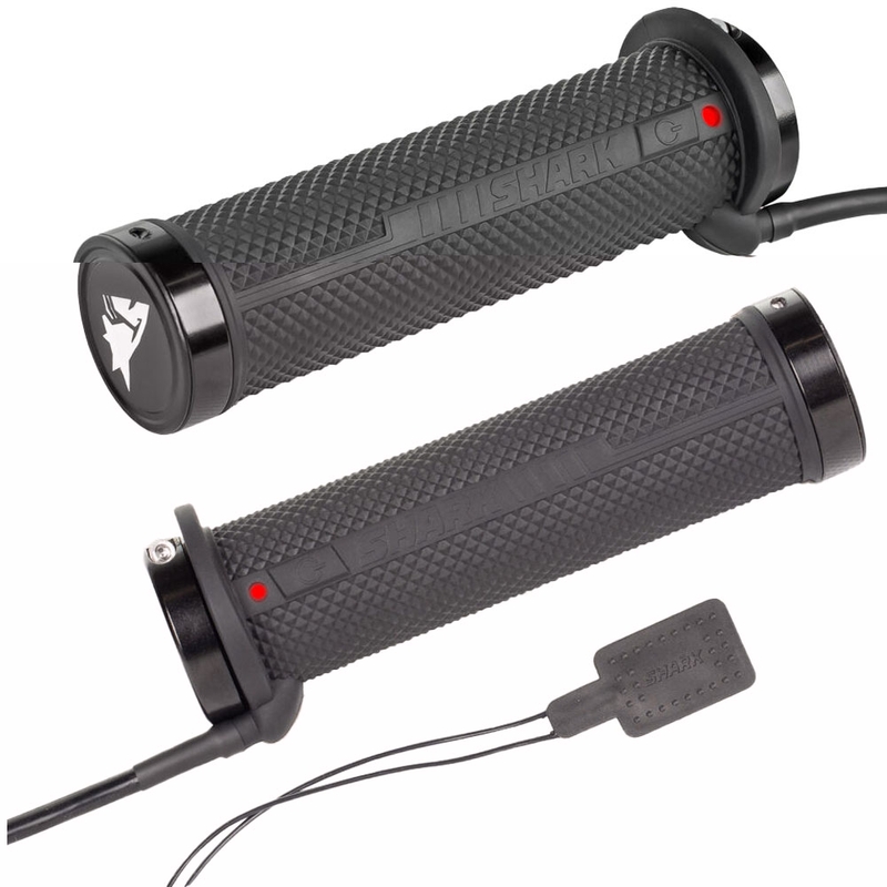 Verwarmde ATV-handgrepen SHARK Lock-On met geïntegreerde bediening + duim- en zadelverwarming