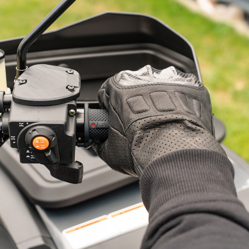 Verwarmde ATV-handgrepen SHARK Lock-On met geïntegreerde bediening + duim- en zadelverwarming