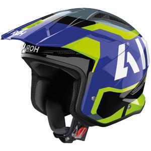 trial motorhelm Airoh TRR 2 Jupiter blauw-geel