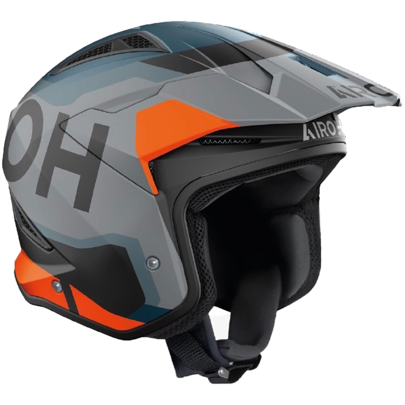 trial motorhelm Airoh TRR 2 Jupiter mat oranje