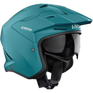 Valhelm voor motorfiets Airoh Kombakt Kleur petrolgroen