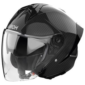 Open motorhelm Airoh H21 Carbon zwart