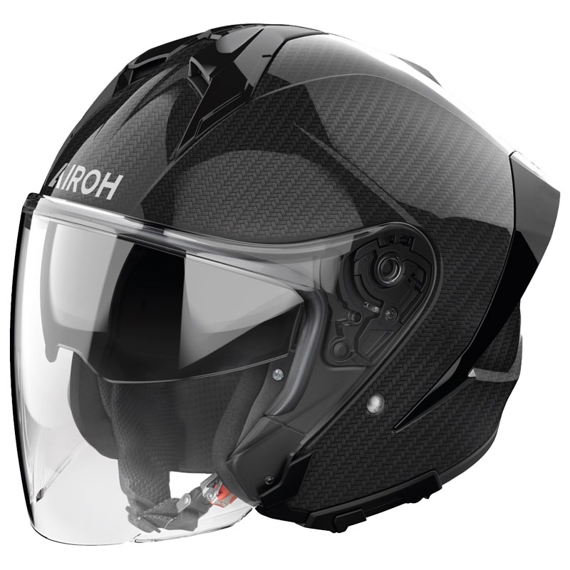 Open motorhelm Airoh H21 Carbon zwart